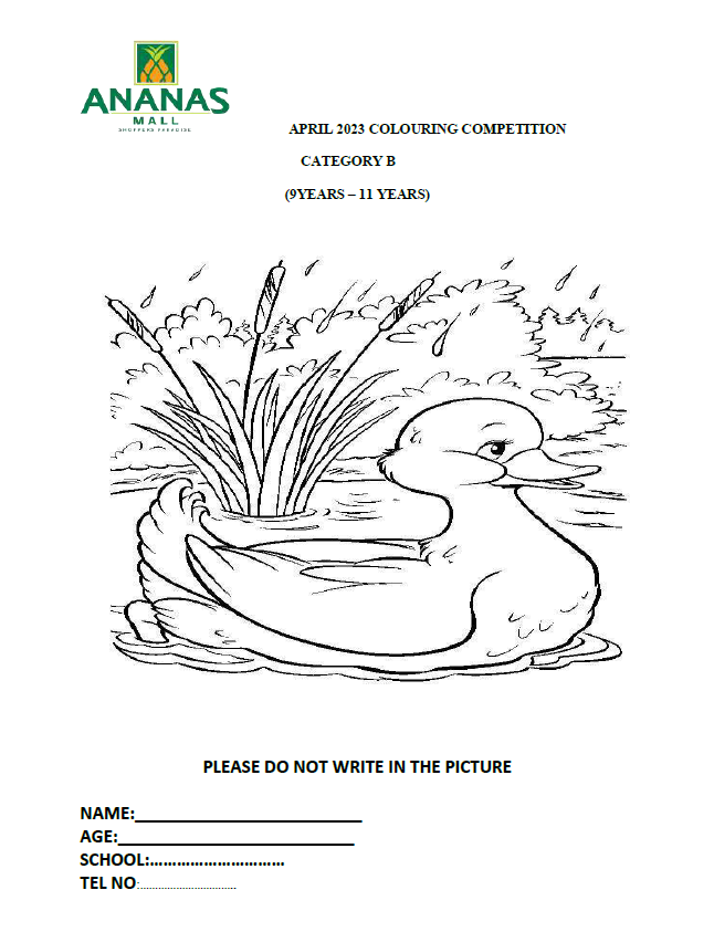 APRIL 2023 COLOURING COMPETITION